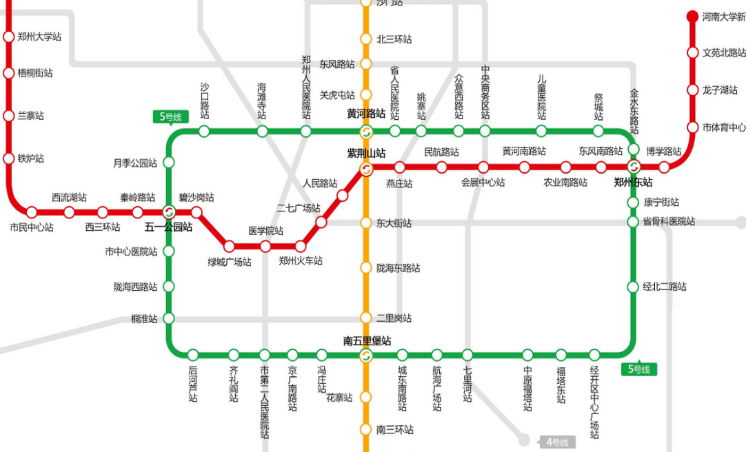 热博RB88品牌净化为大家奉上郑州地铁5号线高清地图